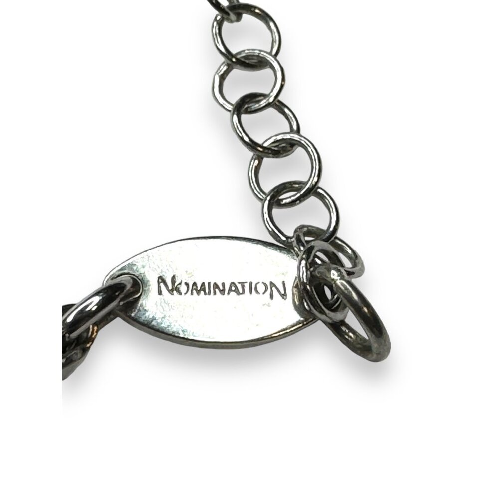 Nomination Sterling Silver Heart Charm Bracelet With Rose Gold Overlay 7.5" - Picture 9 of 10